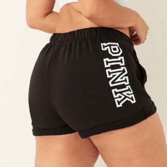 PINK Victoria's Secret Pants - VS PINK Black 4” Fleece Shorts